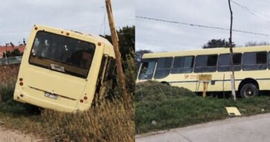 Tucumán: un colectivero fue apuñalado por un delincuente, perdió el control del vehículo y chocó