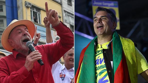 Lula da Silva y Flavio Bolsonaro llegan al balotaje en un empate técnico según las últimas encuestas